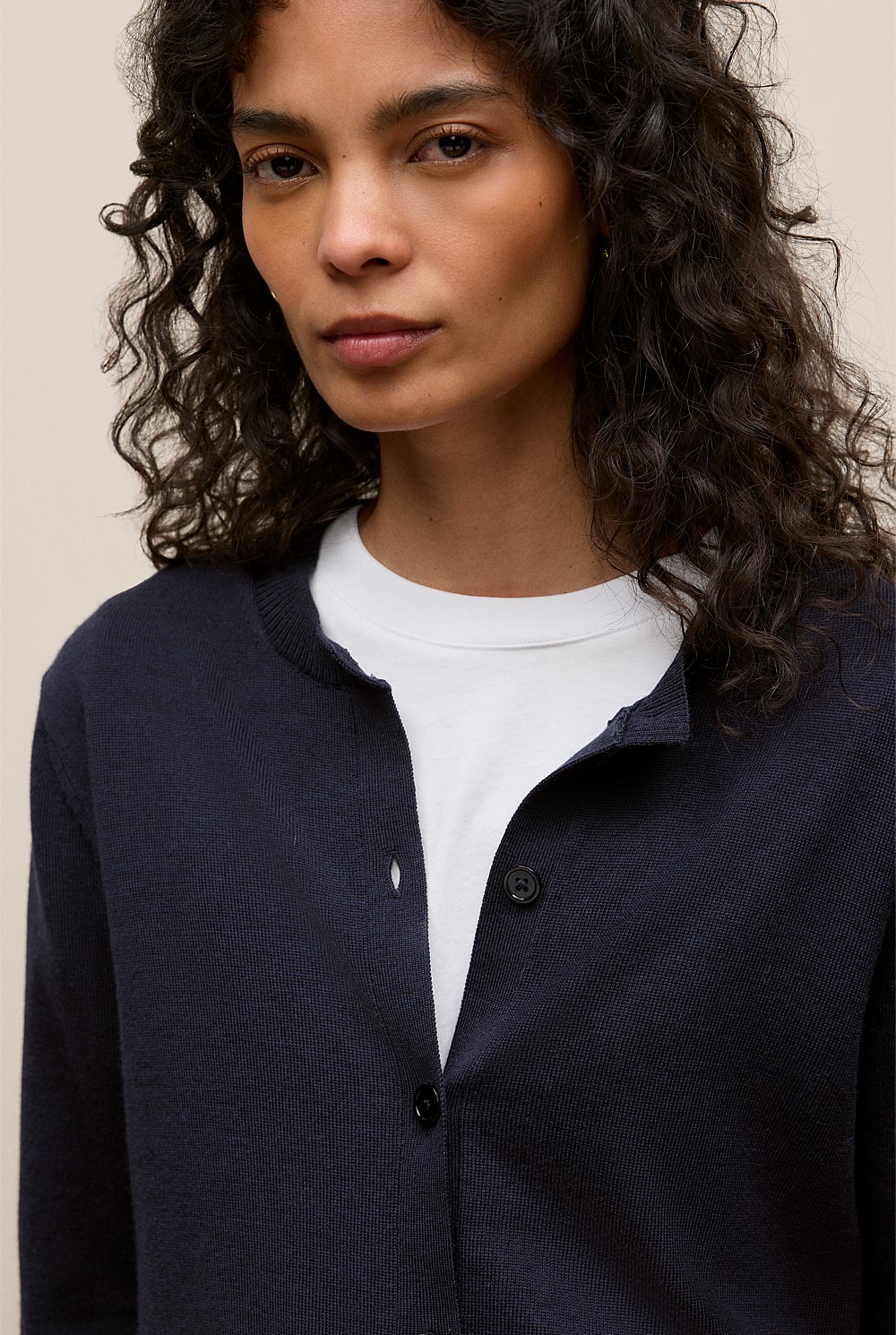 Merino Classic Crew Cardigan