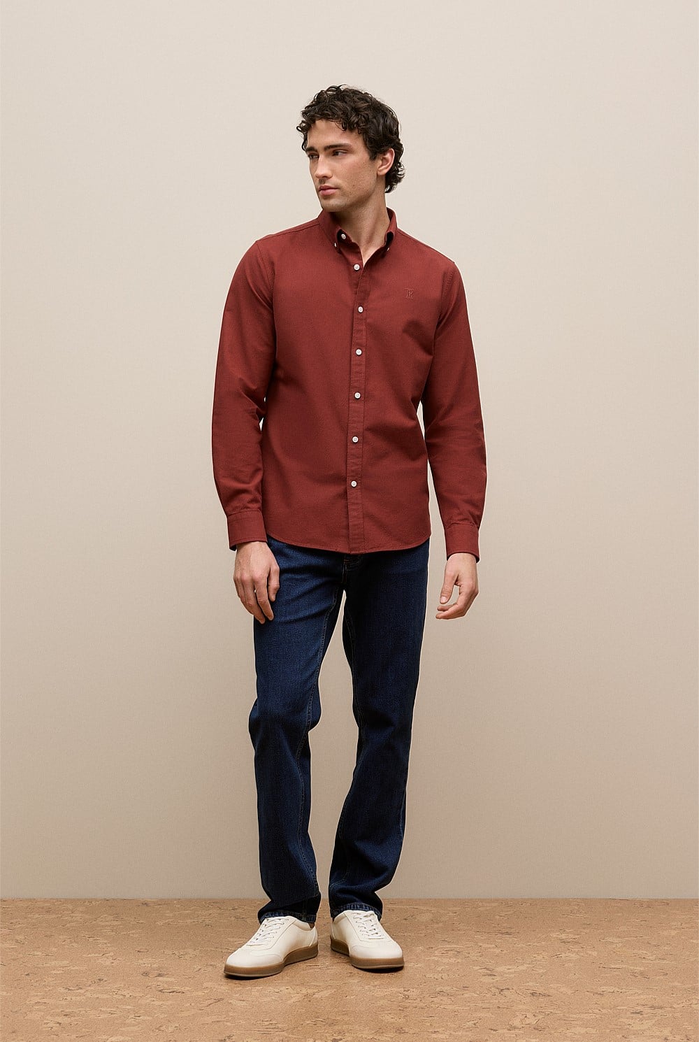 Regular Fit Monogram Oxford Shirt
