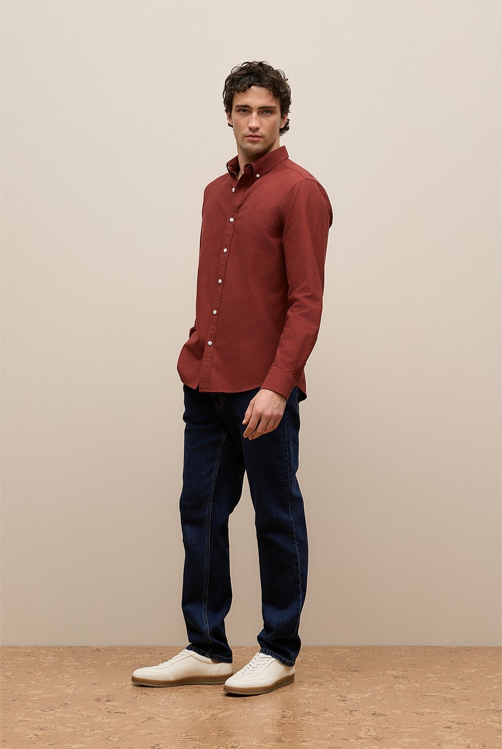 Regular Fit Monogram Oxford Shirt