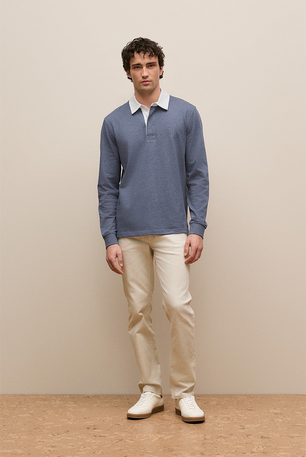 Jersey Cotton Monogram Rugby