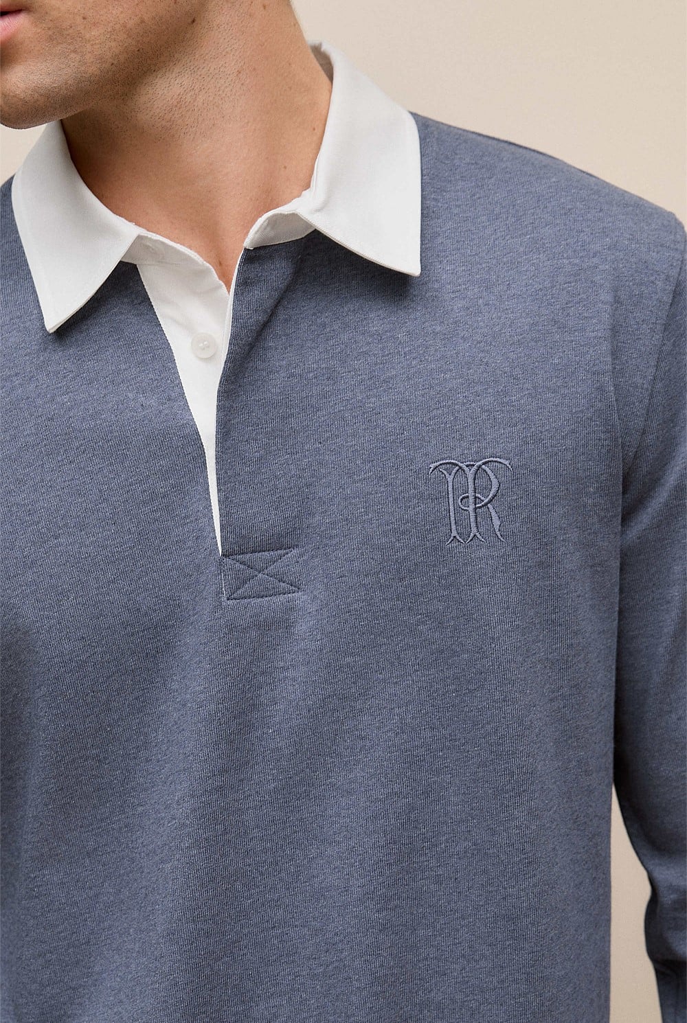 Jersey Cotton Monogram Rugby