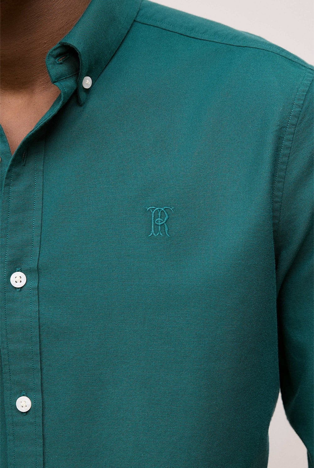 Regular Fit Monogram Oxford Shirt
