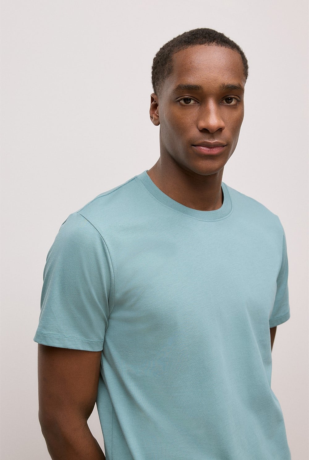 Cotton Jersey Crew T-shirt