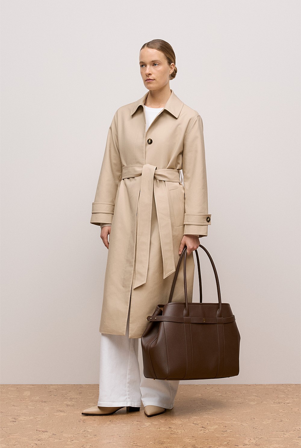 Double Cloth Longline Trench Coat