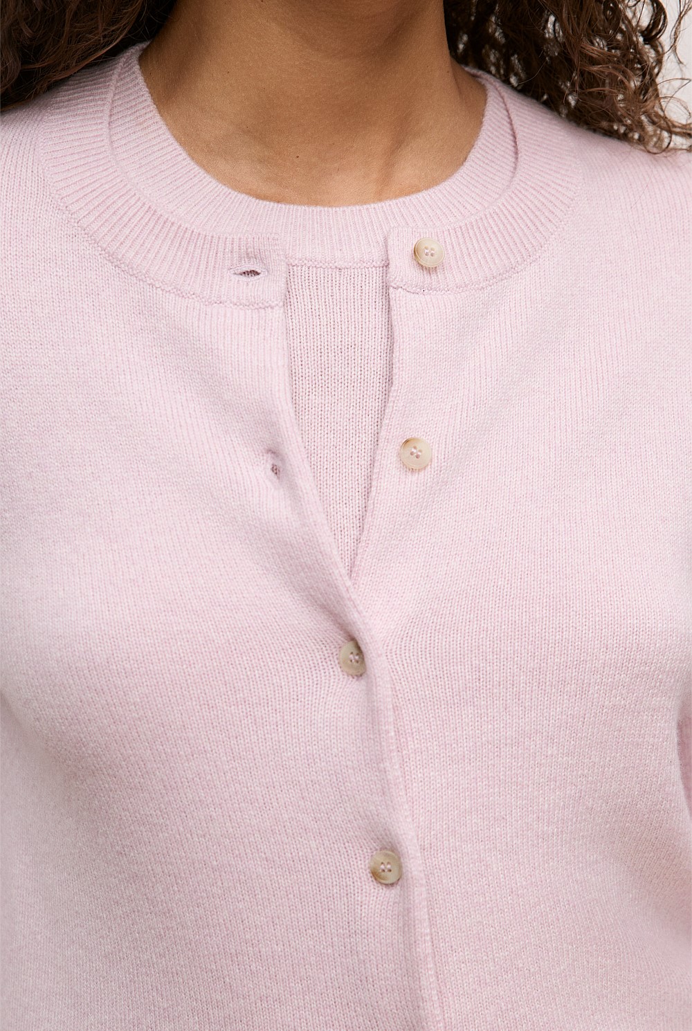 Wool Cashmere Classic Cardigan