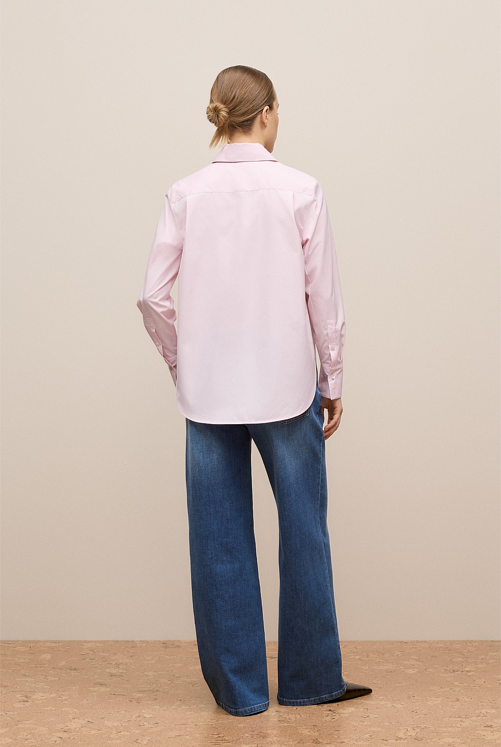 Cotton Poplin Long Sleeve Shirt
