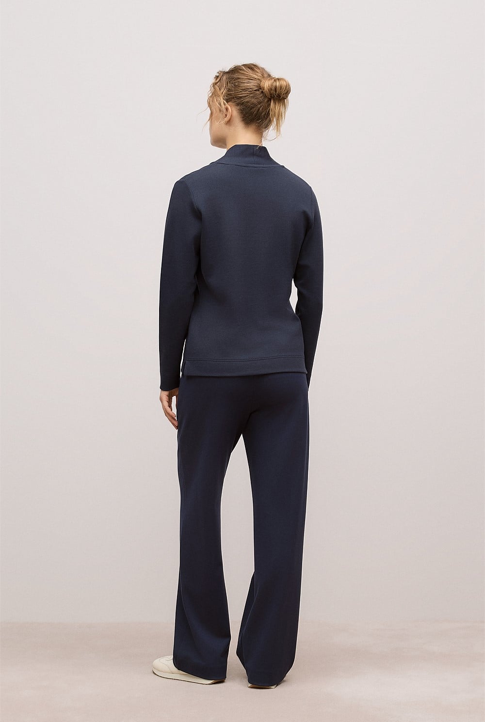 Jacquard Shawl Neck Sweat