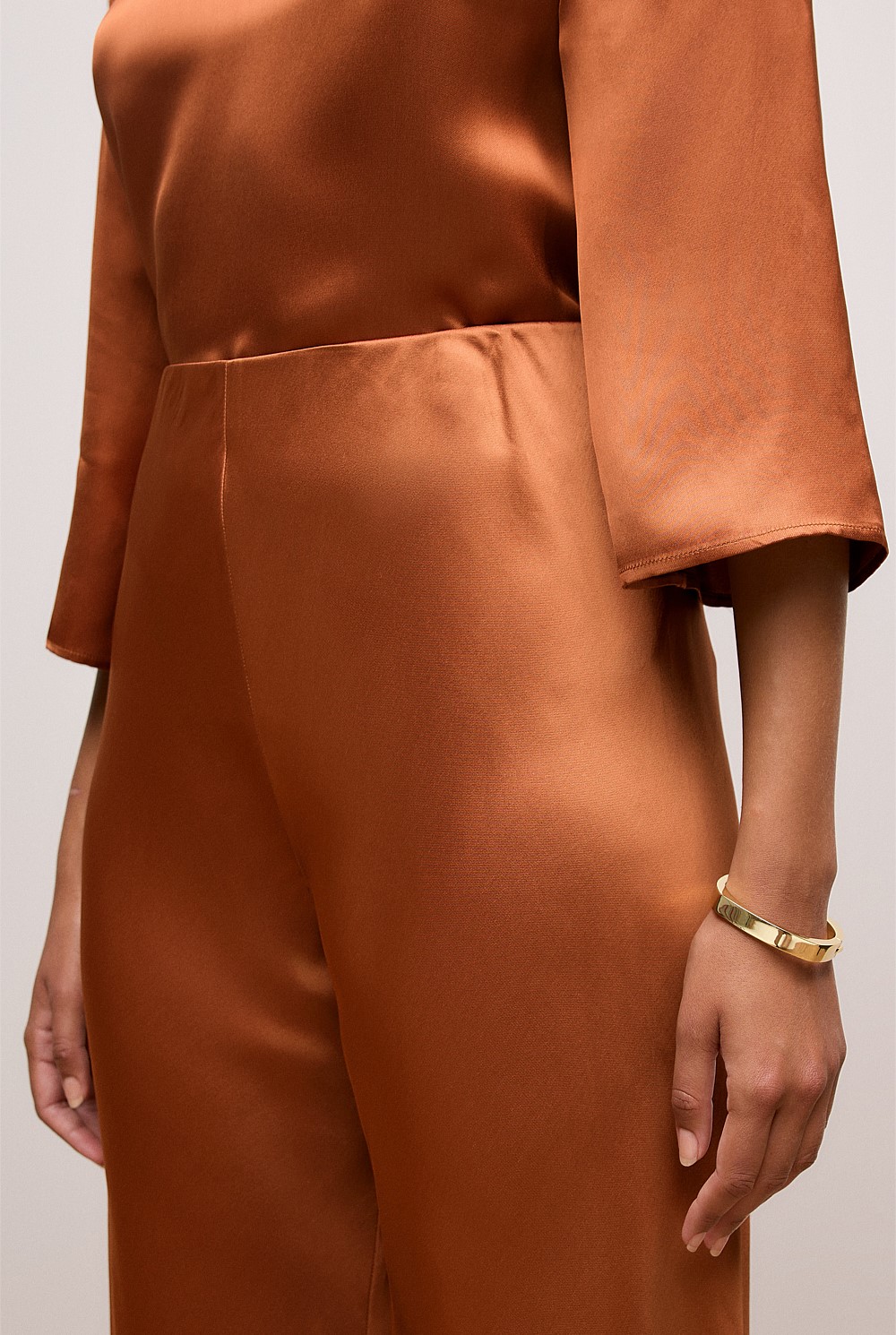 Satin Bias Cut Pant
