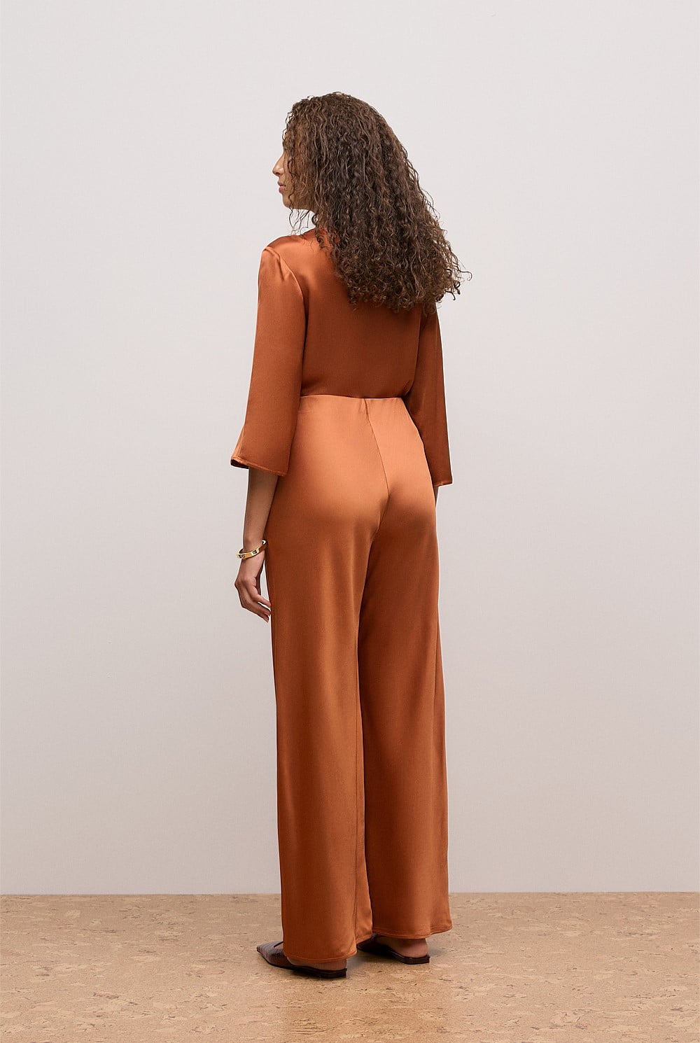 Satin Bias Cut Pant
