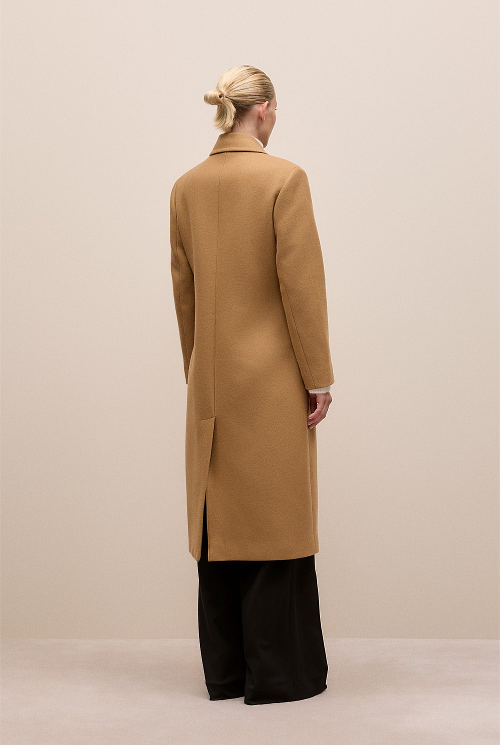 Italian Wool Cashmere Longline Coat
