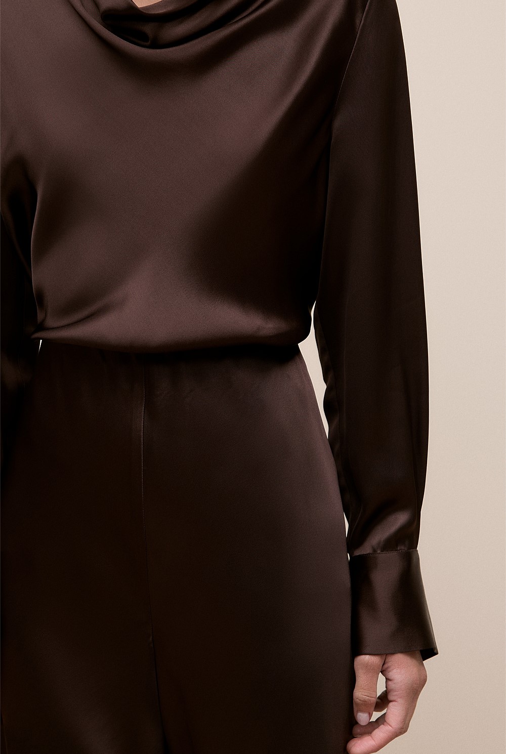 Satin Bias Cut Pant