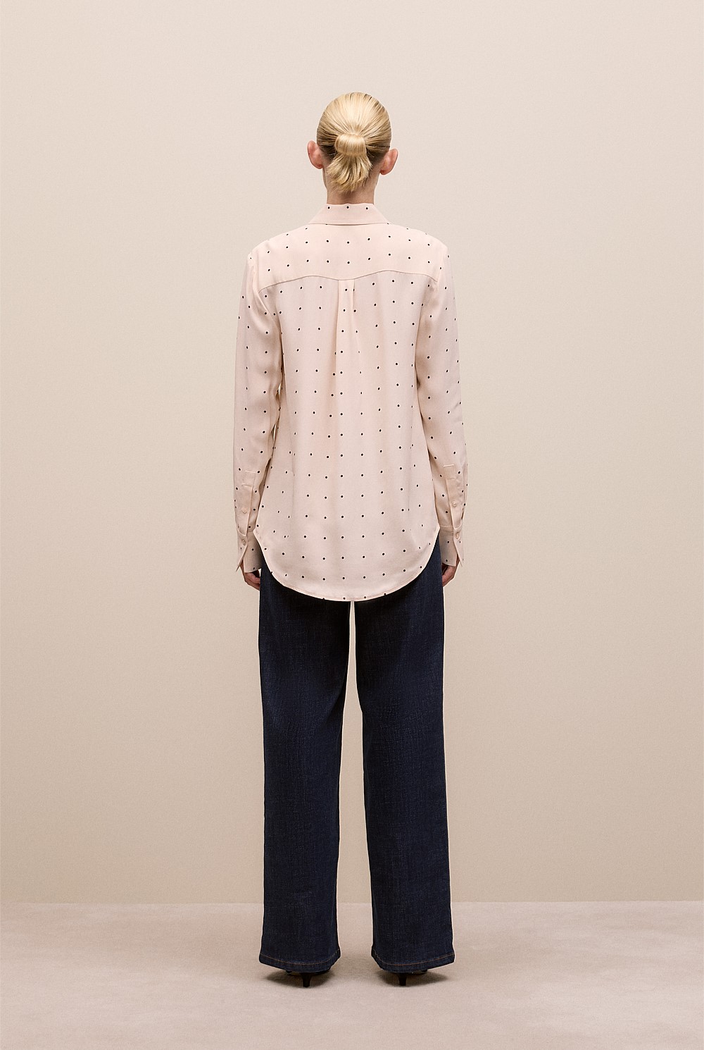 Auralie Satin Spot Shirt