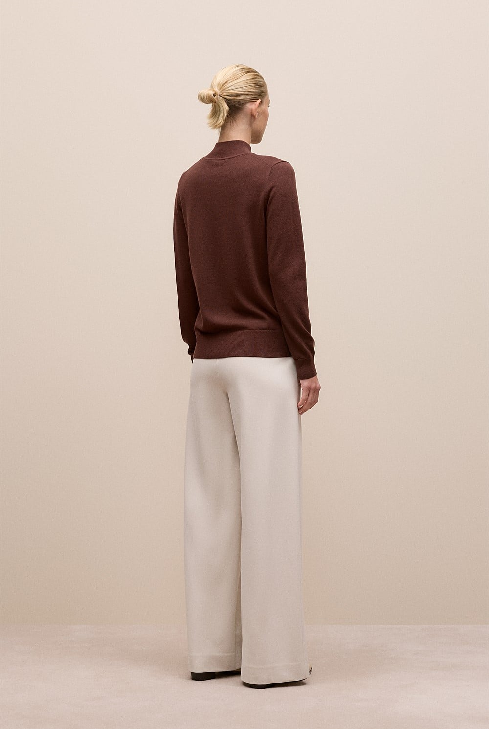 Merino Mock Neck