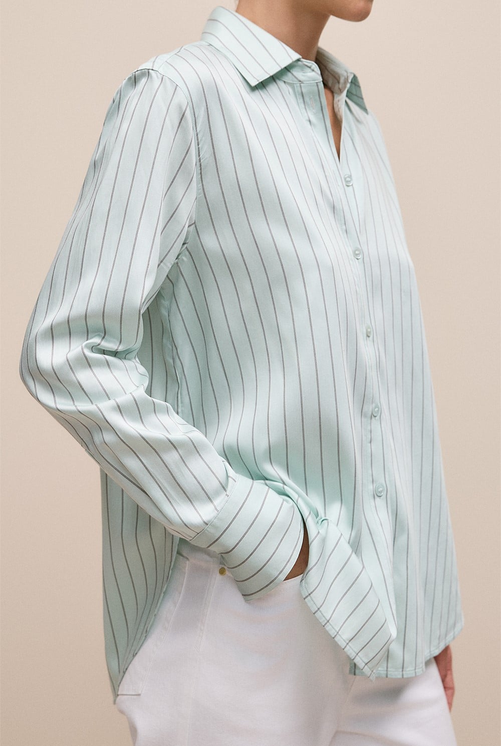 Soft Stripe Long Sleeve Shirt