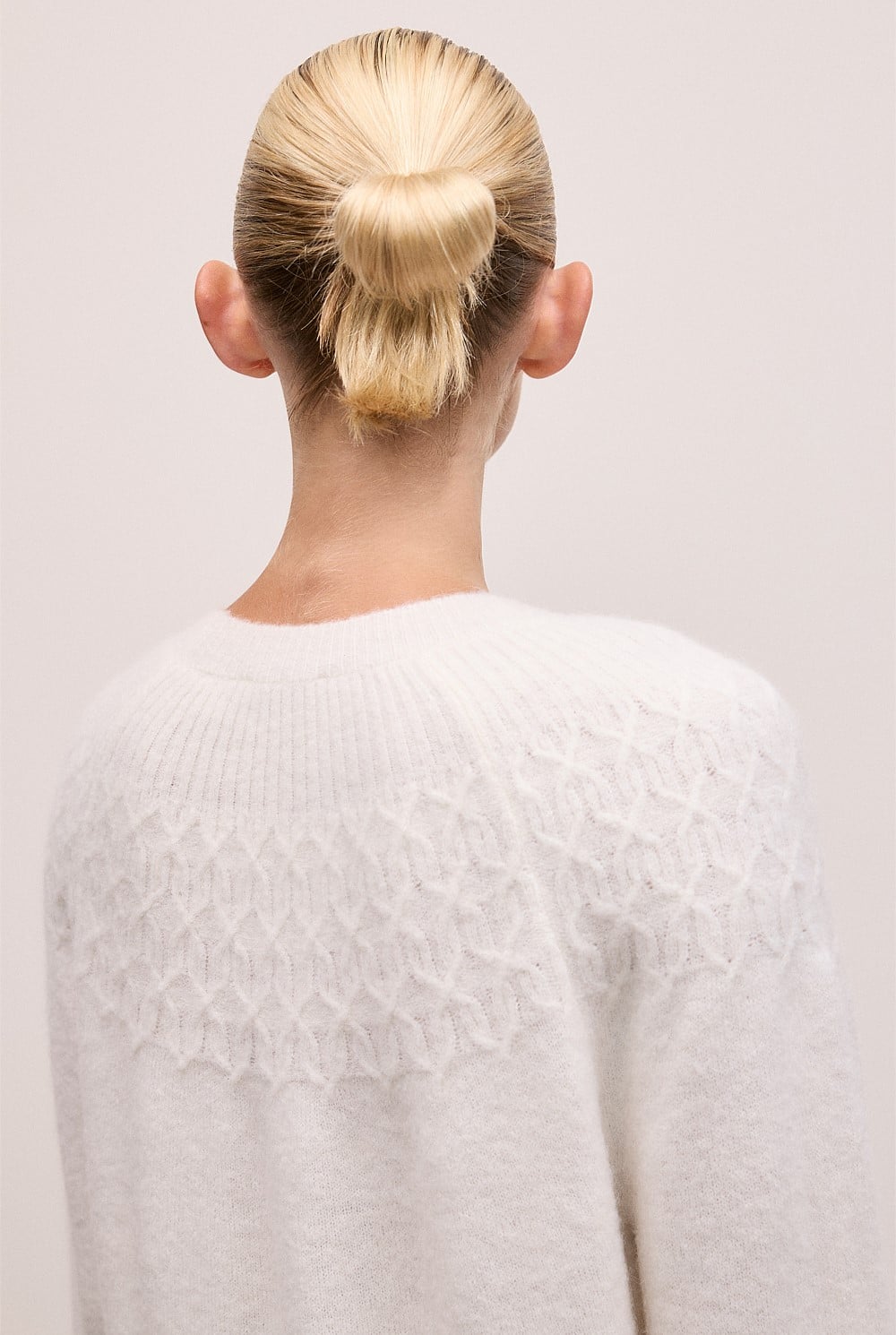 Alpaca Merino Cable Yoke Knit