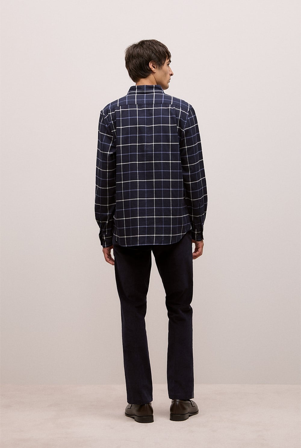 Brushed Cotton Yarn Dyed Check Shirt