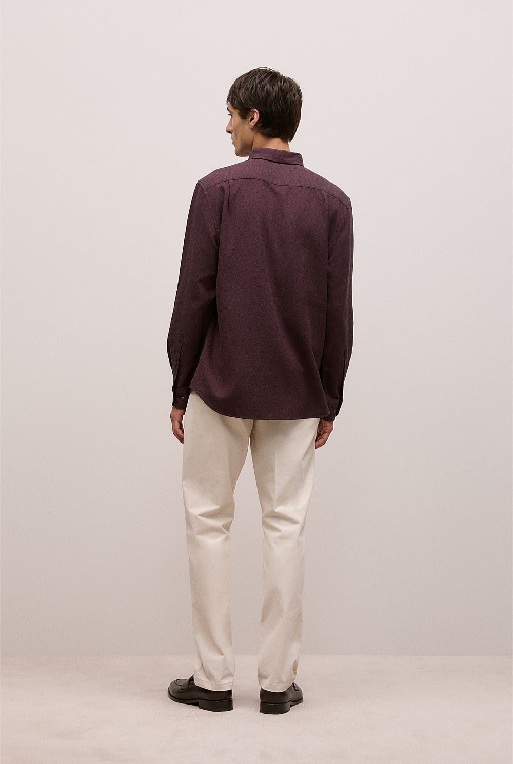 Brushed Cotton Melange Shirt
