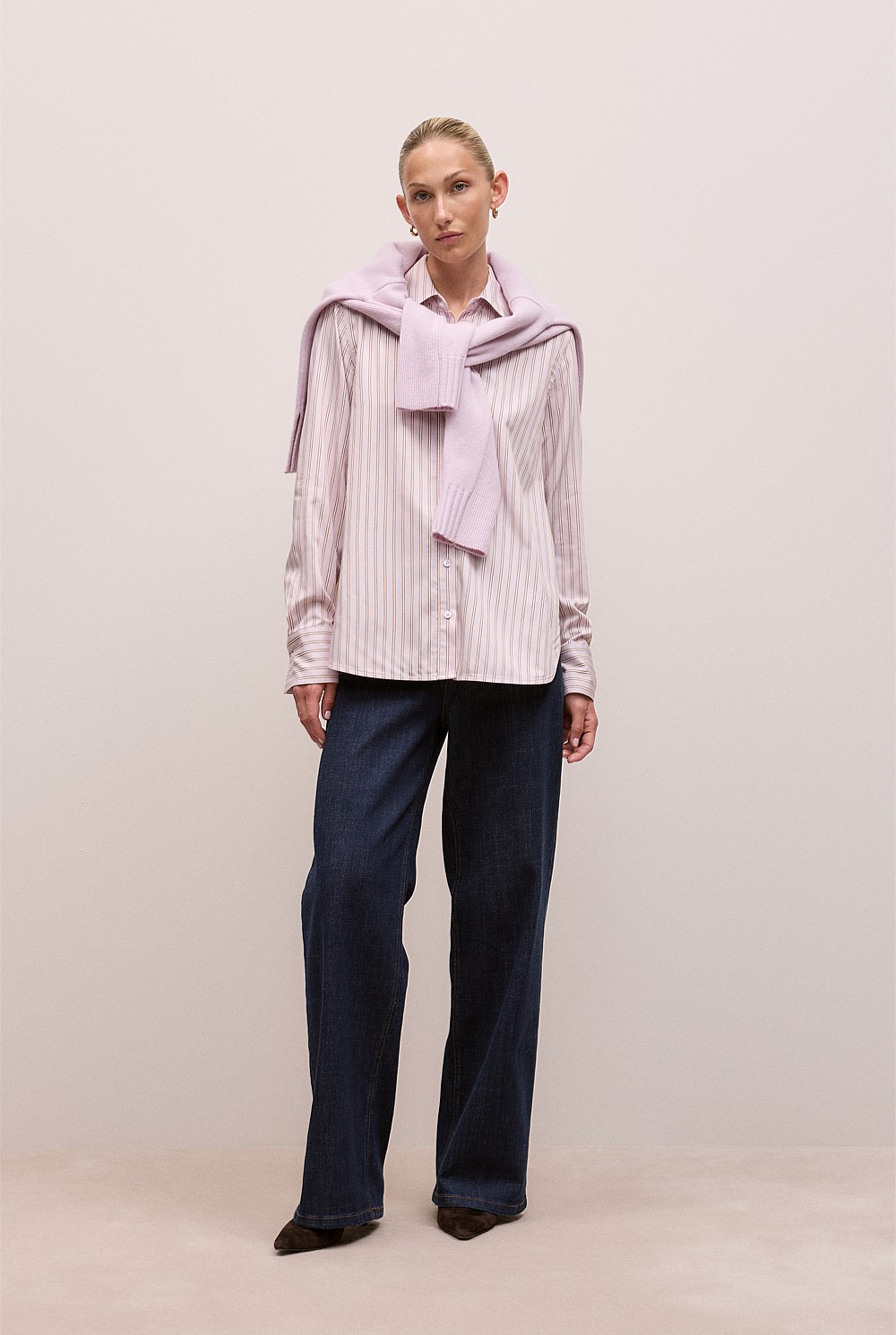 Double Stripe Long Sleeve Shirt
