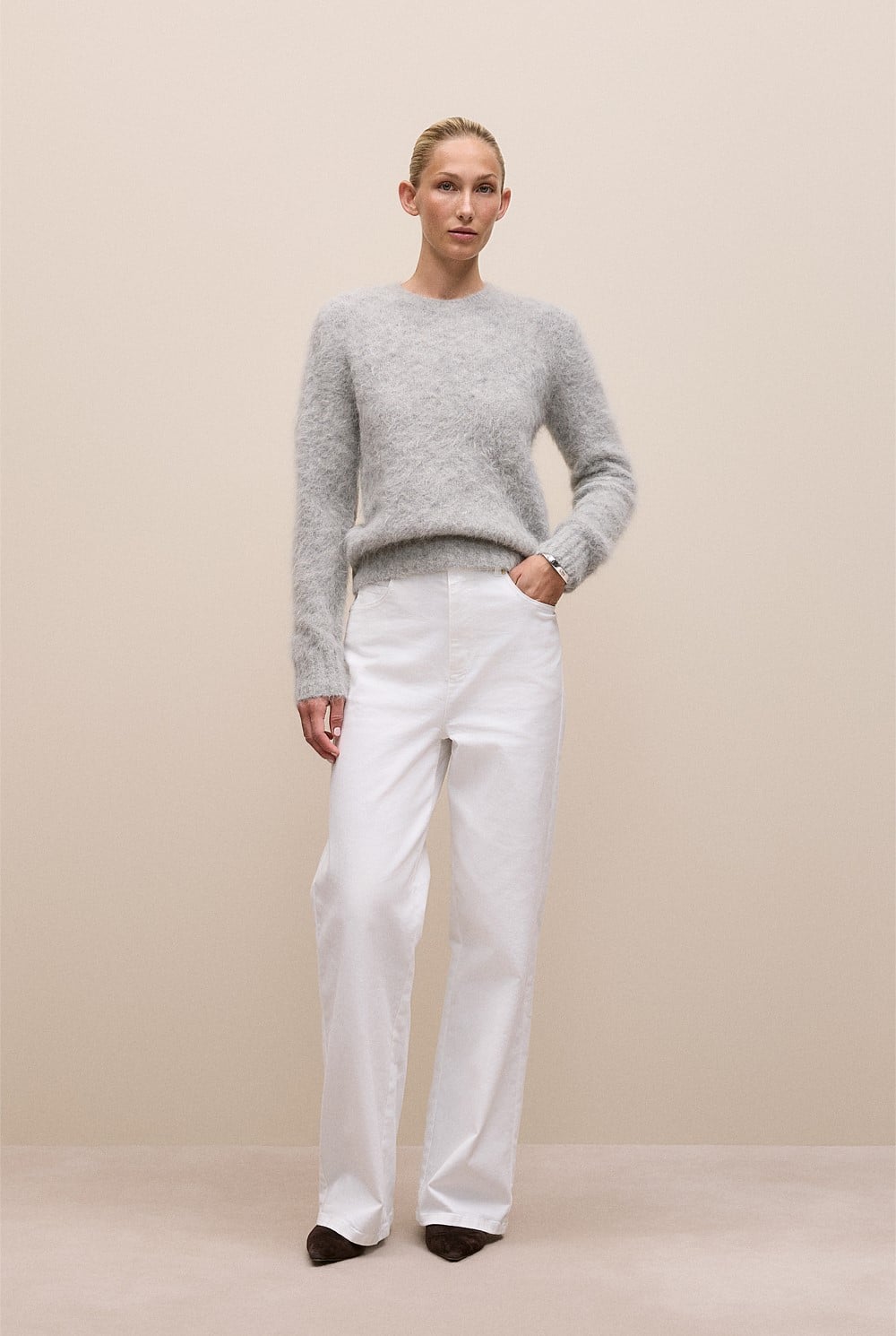 Brushed Alpaca Pullover