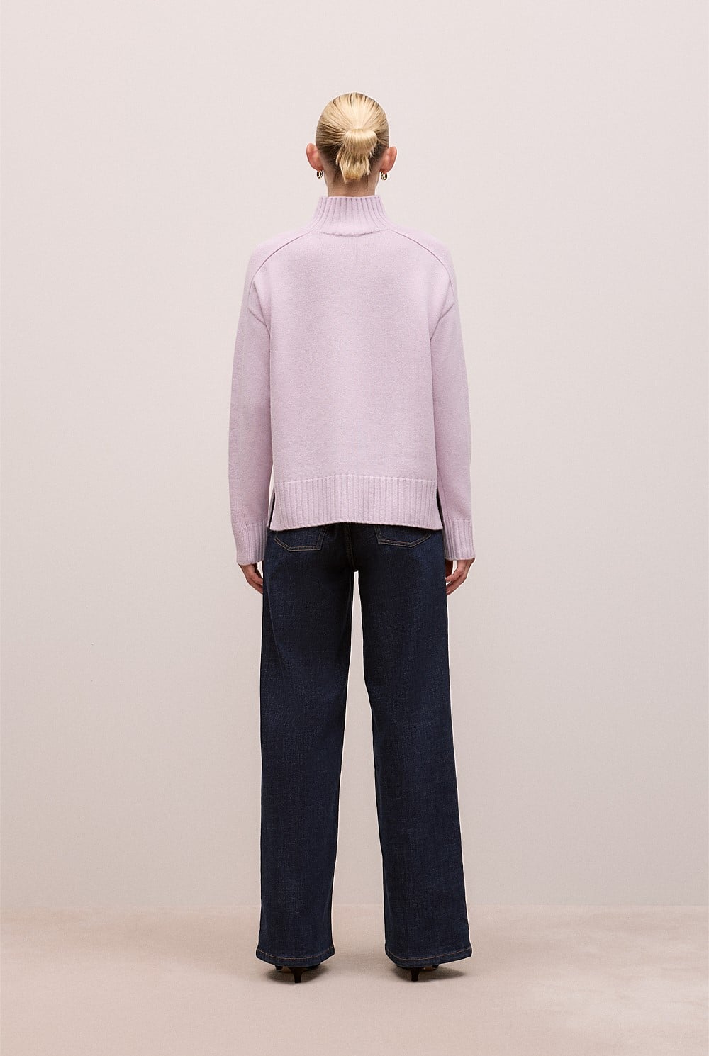 Merino Funnel Neck Pullover