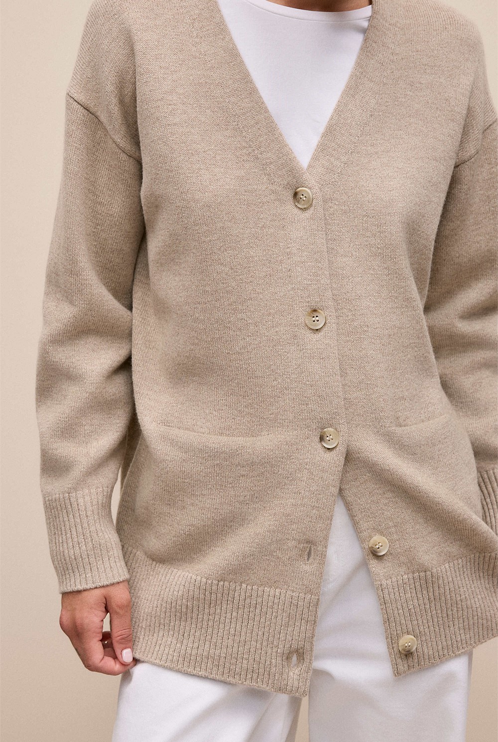 Merino Relaxed Cardigan