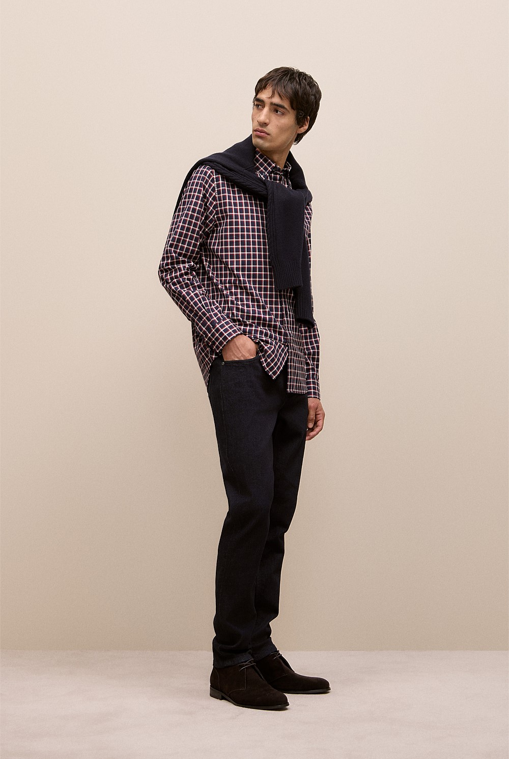 Regular Fit Fine Check Shirt