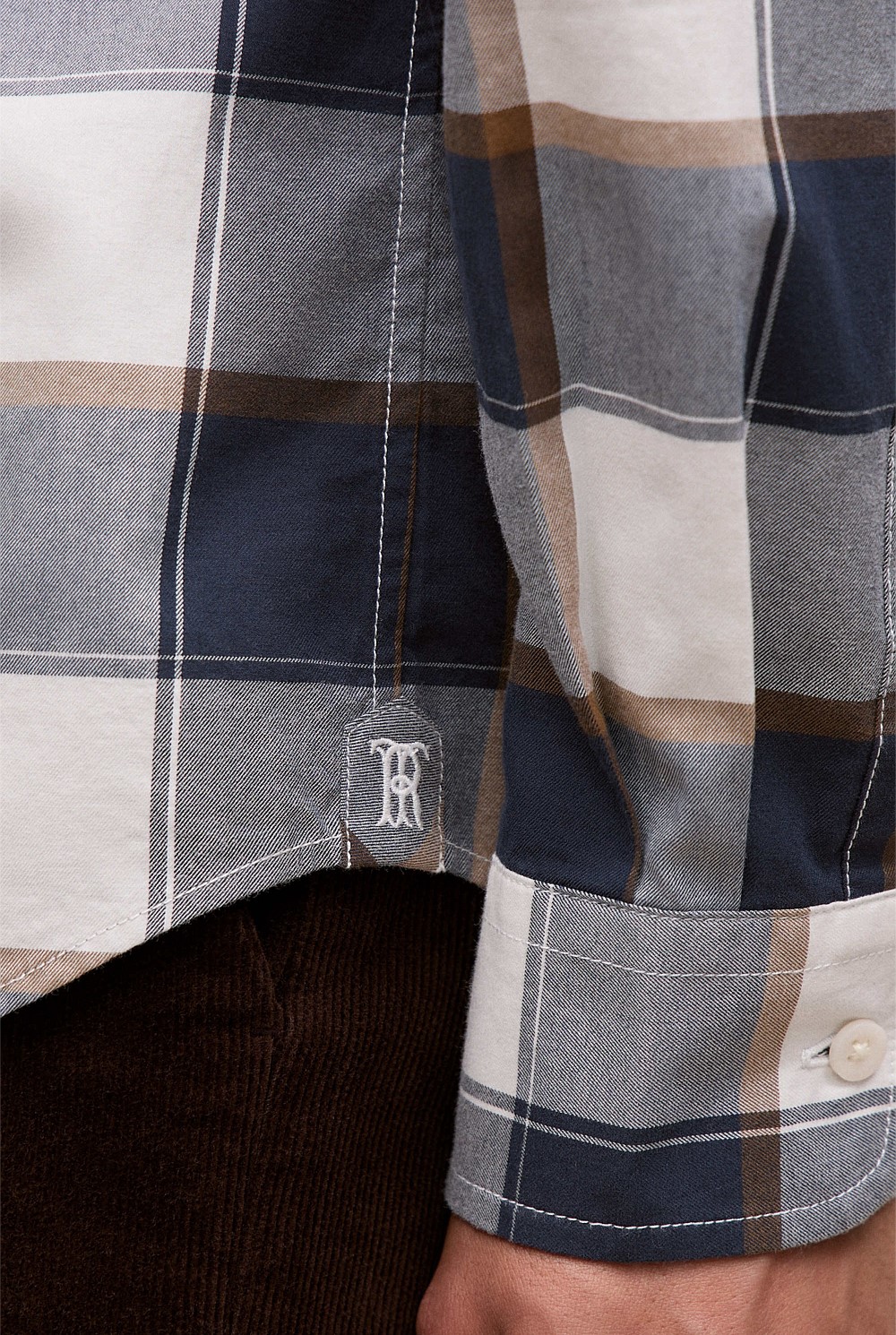 Regular Fit Brushed Check Shirt