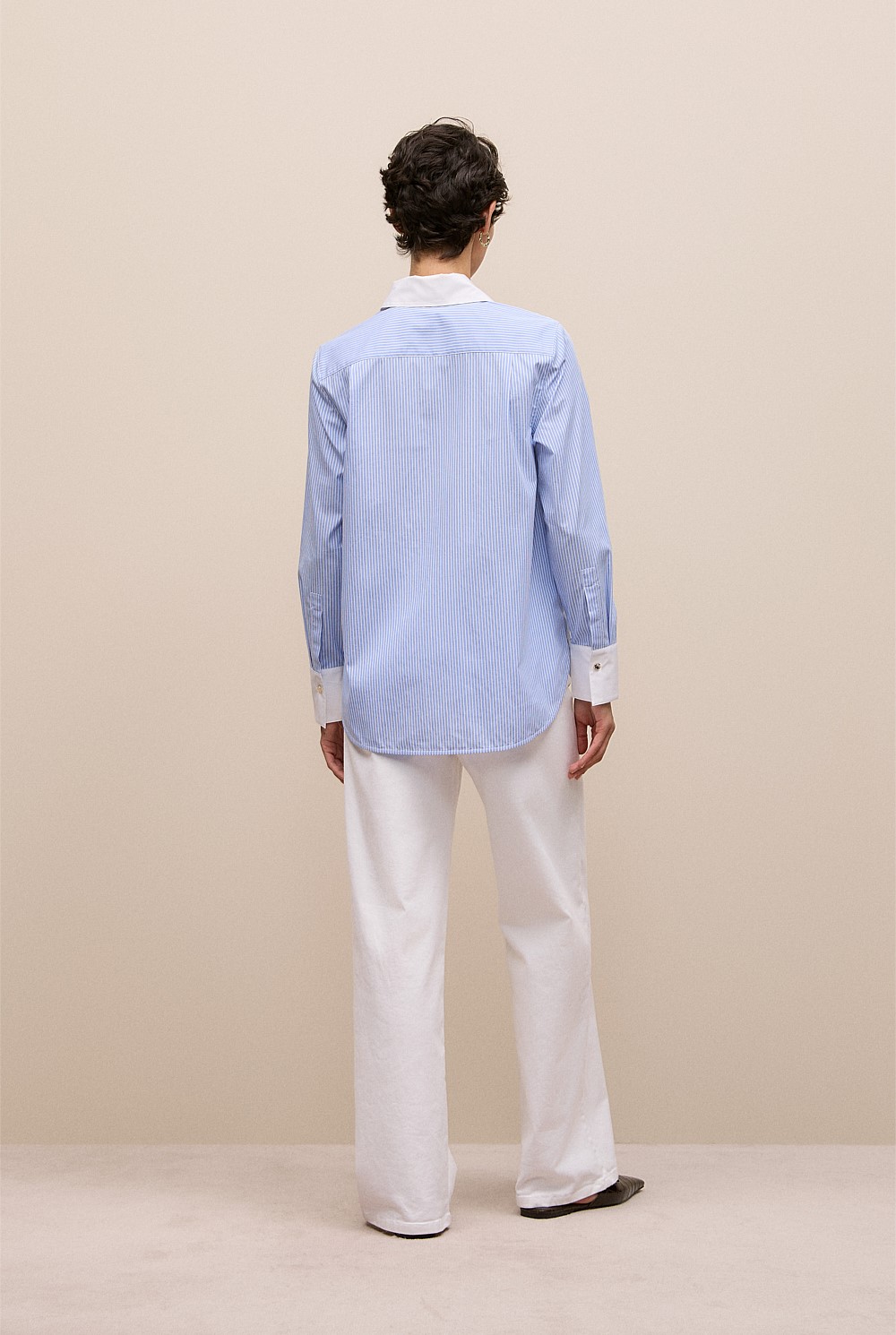 Jacquard Stripe Contrast Shirt