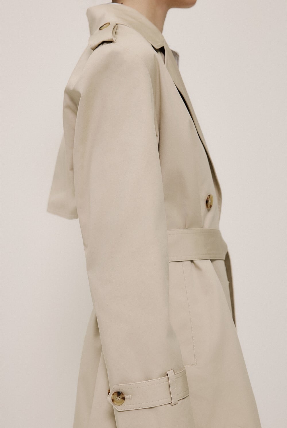Short Belted Trench Coat