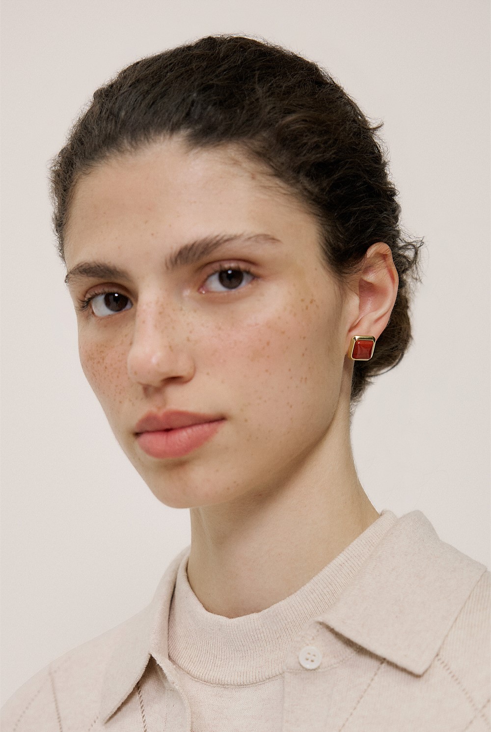 Nerina Jasper Stud Earrings