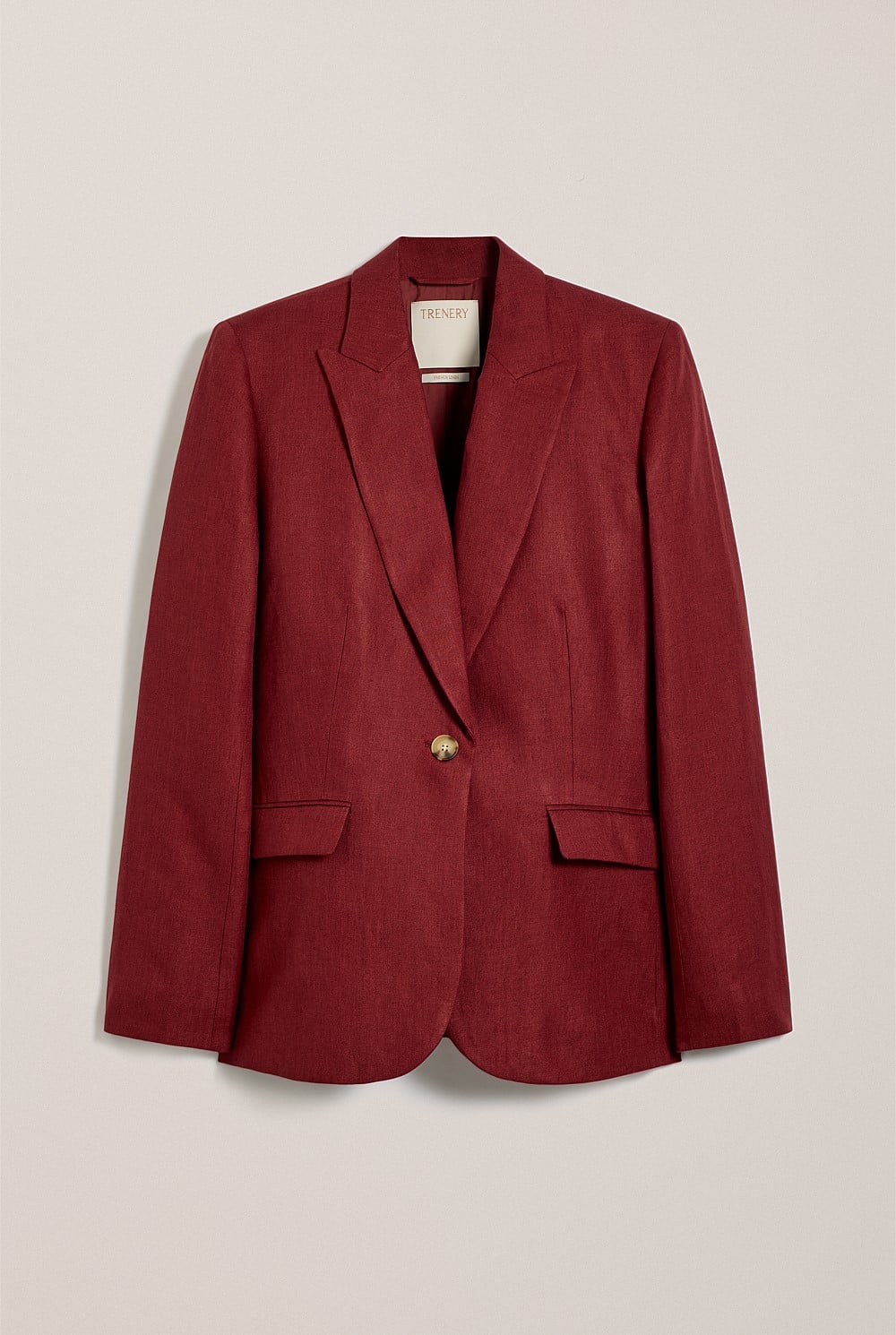 Linen Twill Single Breasted Blazer