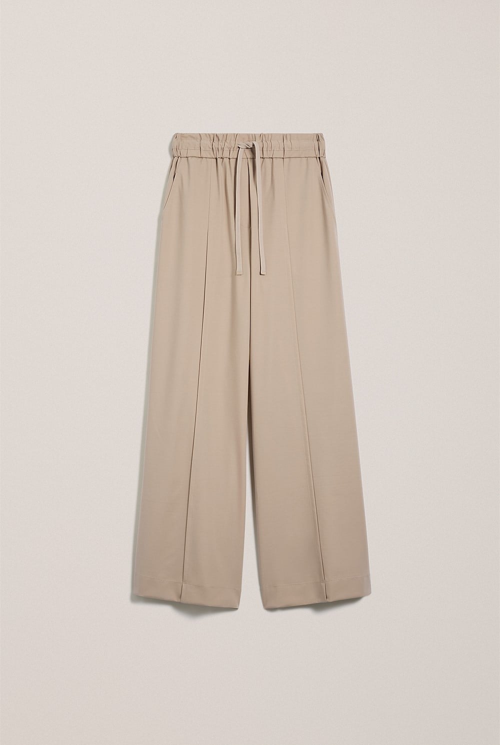 Ponte Wide Leg Travel Pant