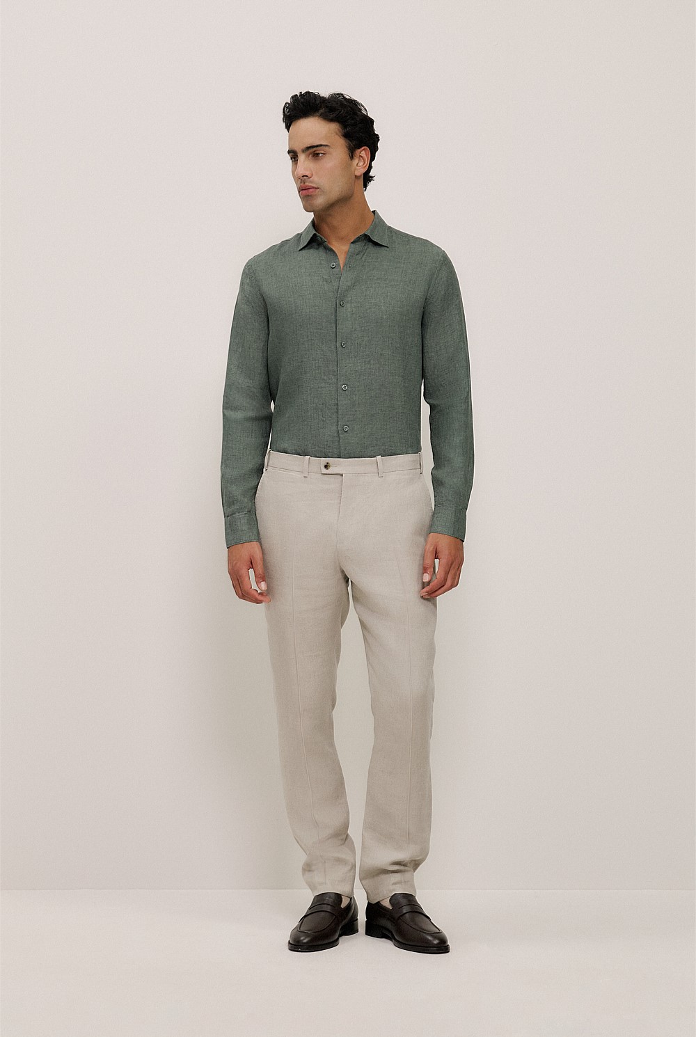 Tailored Fit Delave Linen Shirt