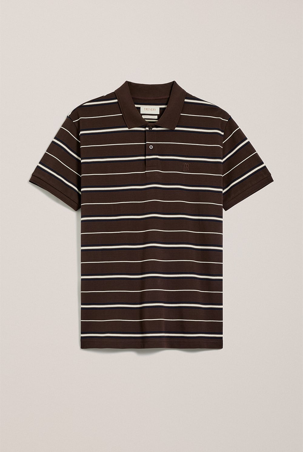 Australian Cotton Pique Stripe Polo