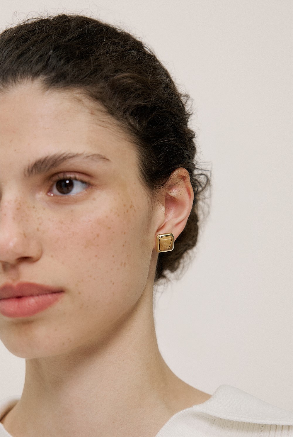 Nerina Stone Stud Earrings