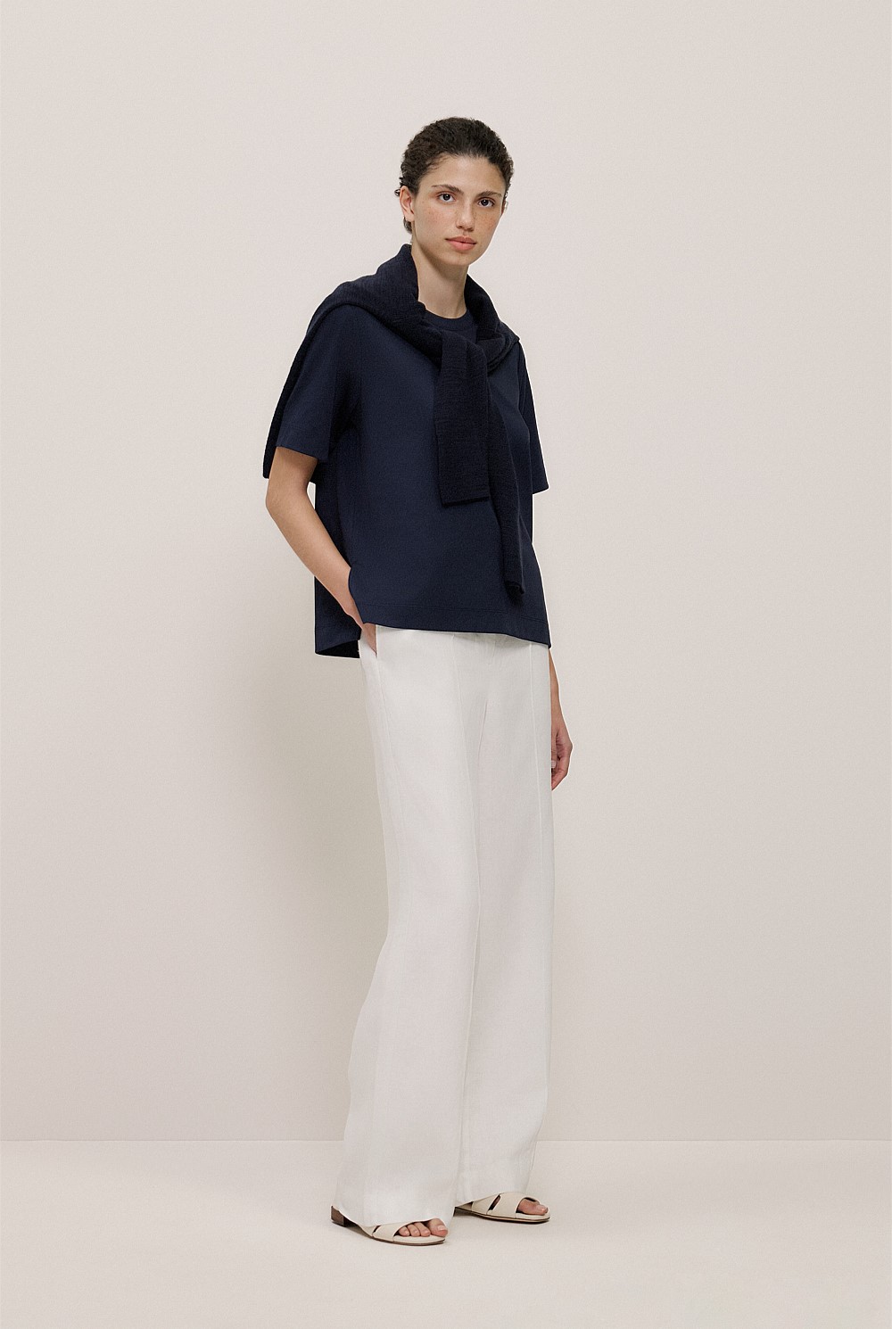 Modal Cotton Boxy Crew T-shirt