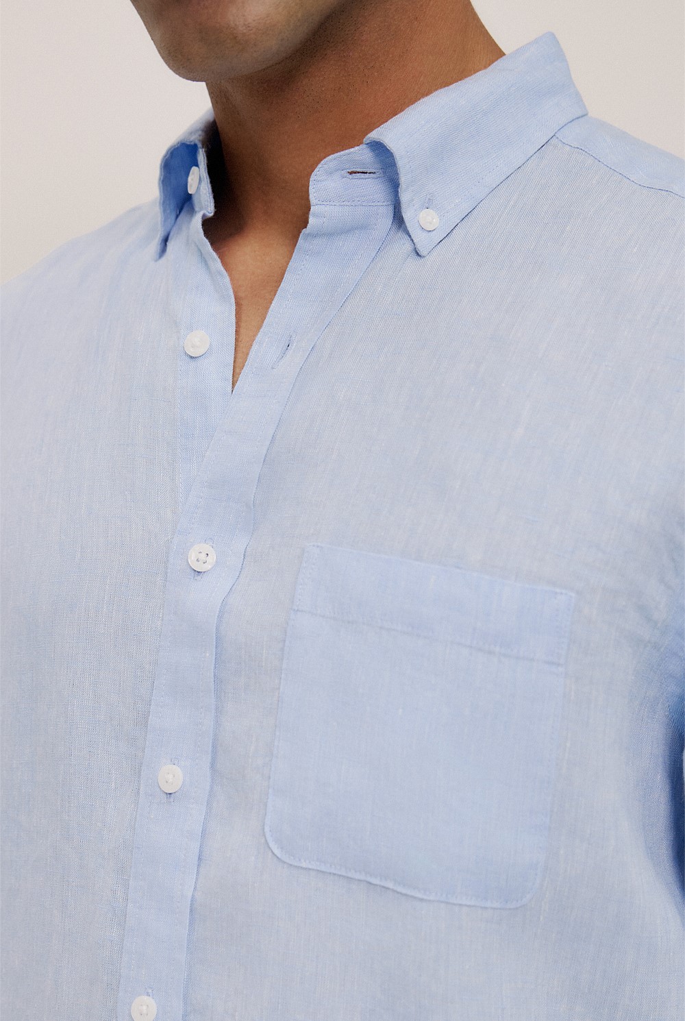 Regular Fit Delave Linen Shirt