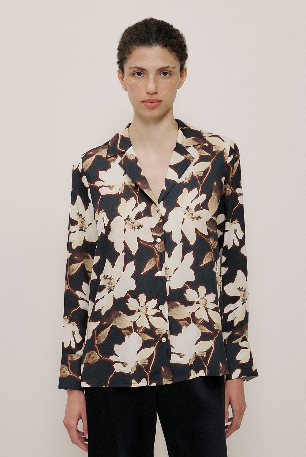 Calais Modal Camp Collar Shirt