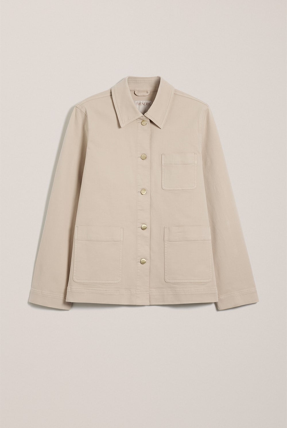 Garment Dyed Denim Pocket Detail Jacket