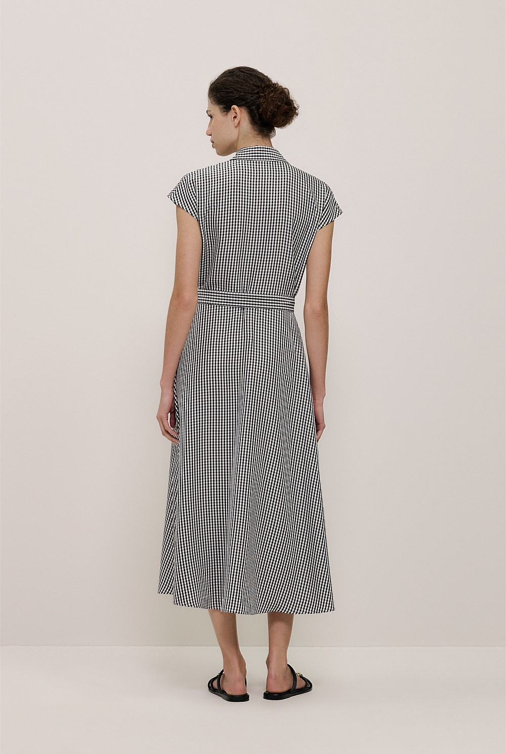 Gingham Belted Dress