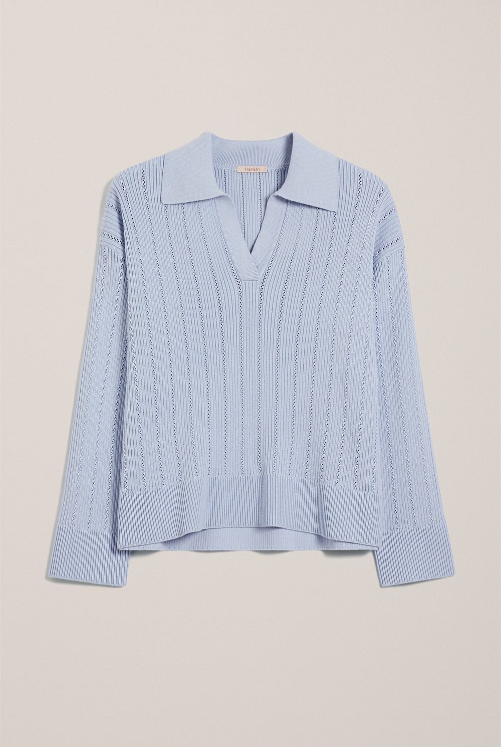 Cotton Cashmere Fine Cable Polo