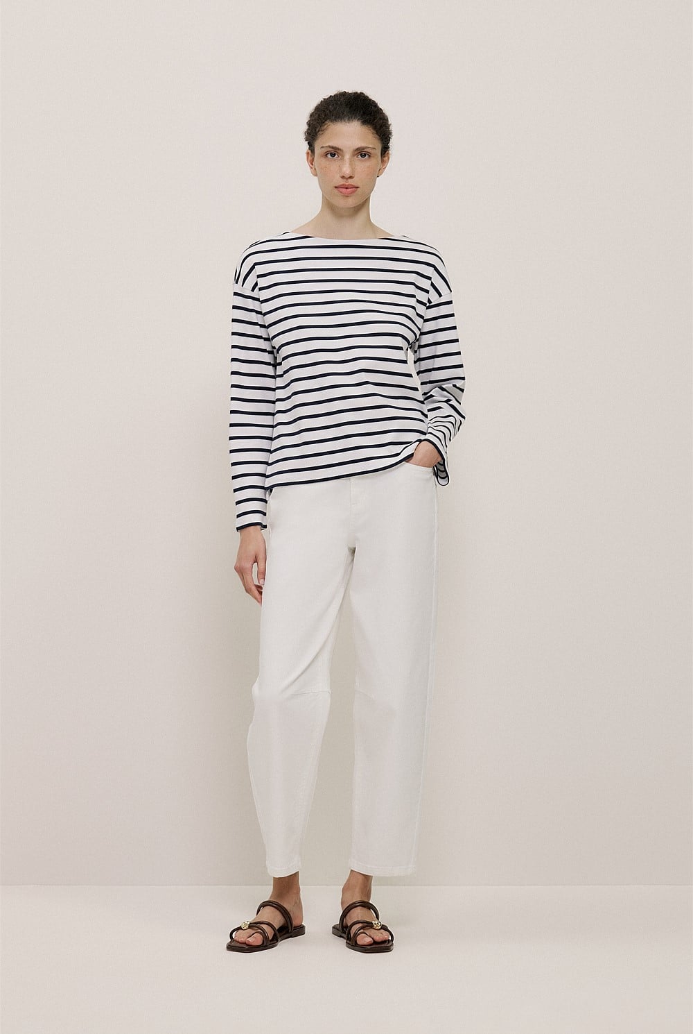 Australian Cotton Blend Tapered Leg Jean
