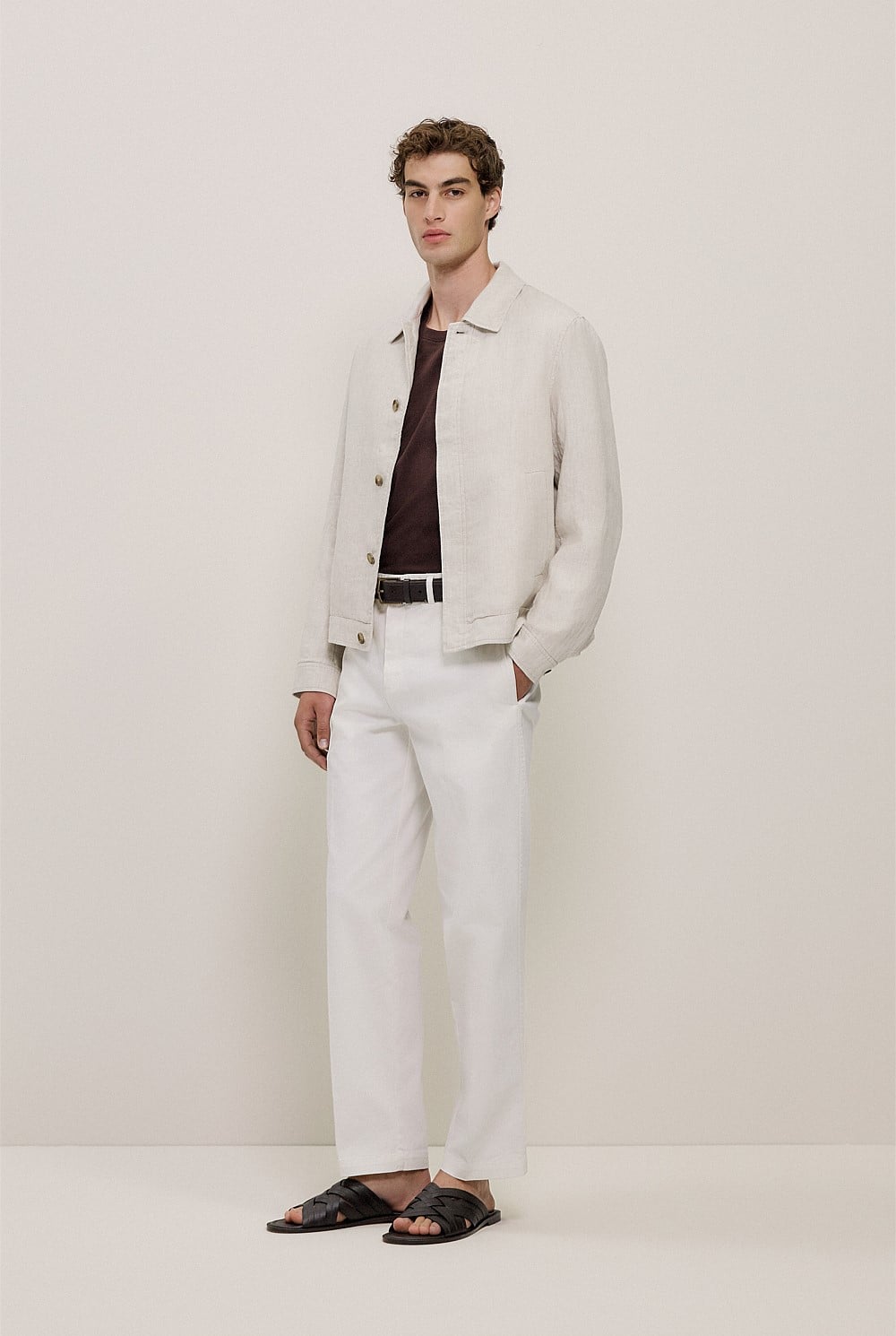 Linen Harrington Jacket