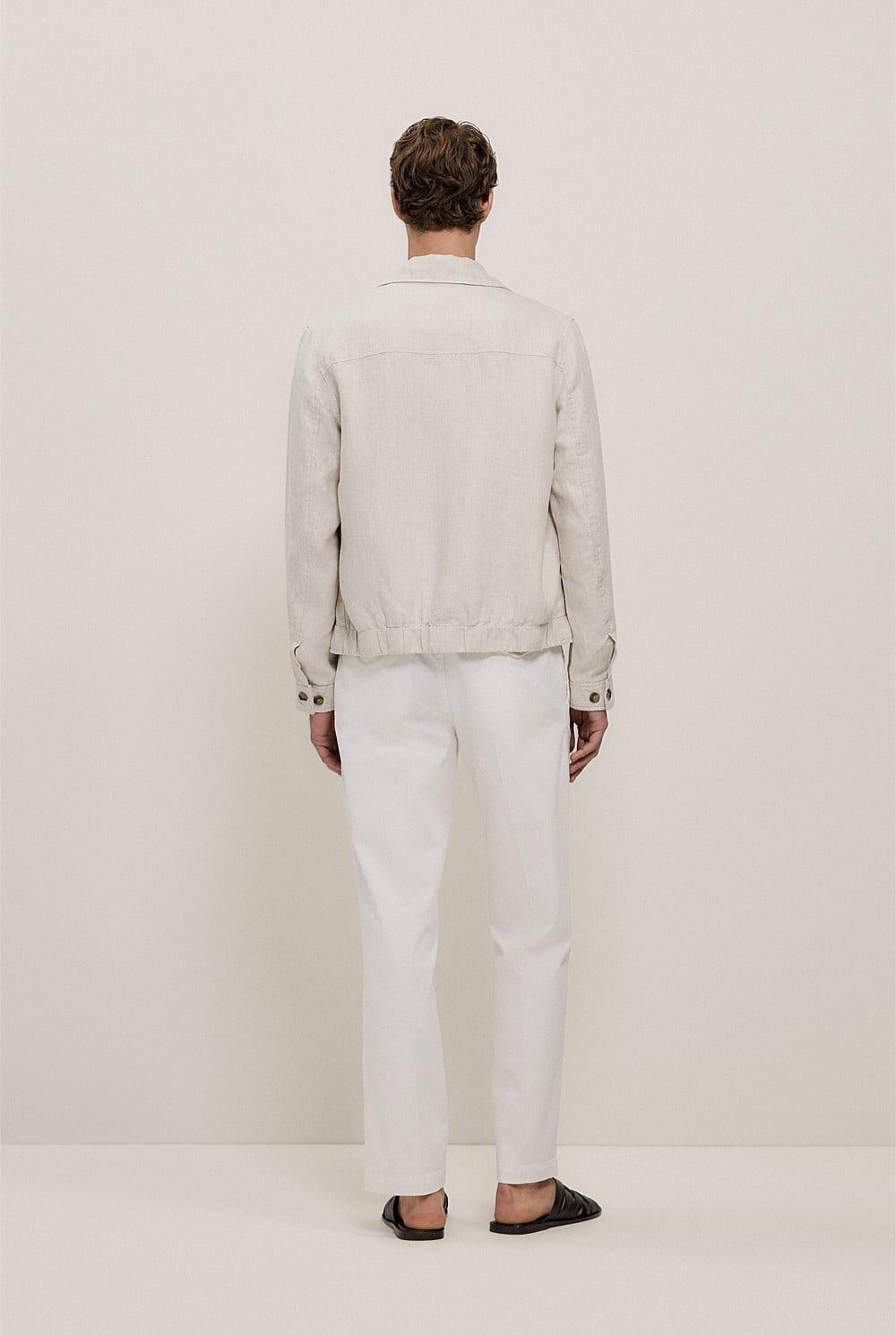 Linen Harrington Jacket