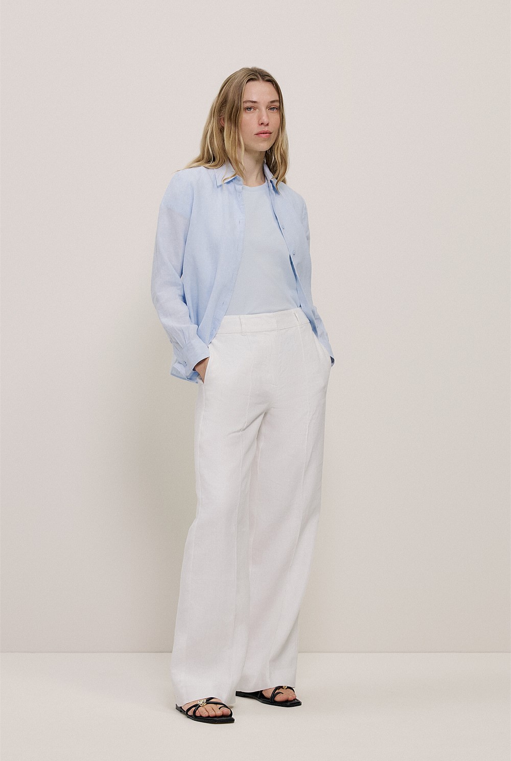 Yarn Dyed Linen Classic Shirt