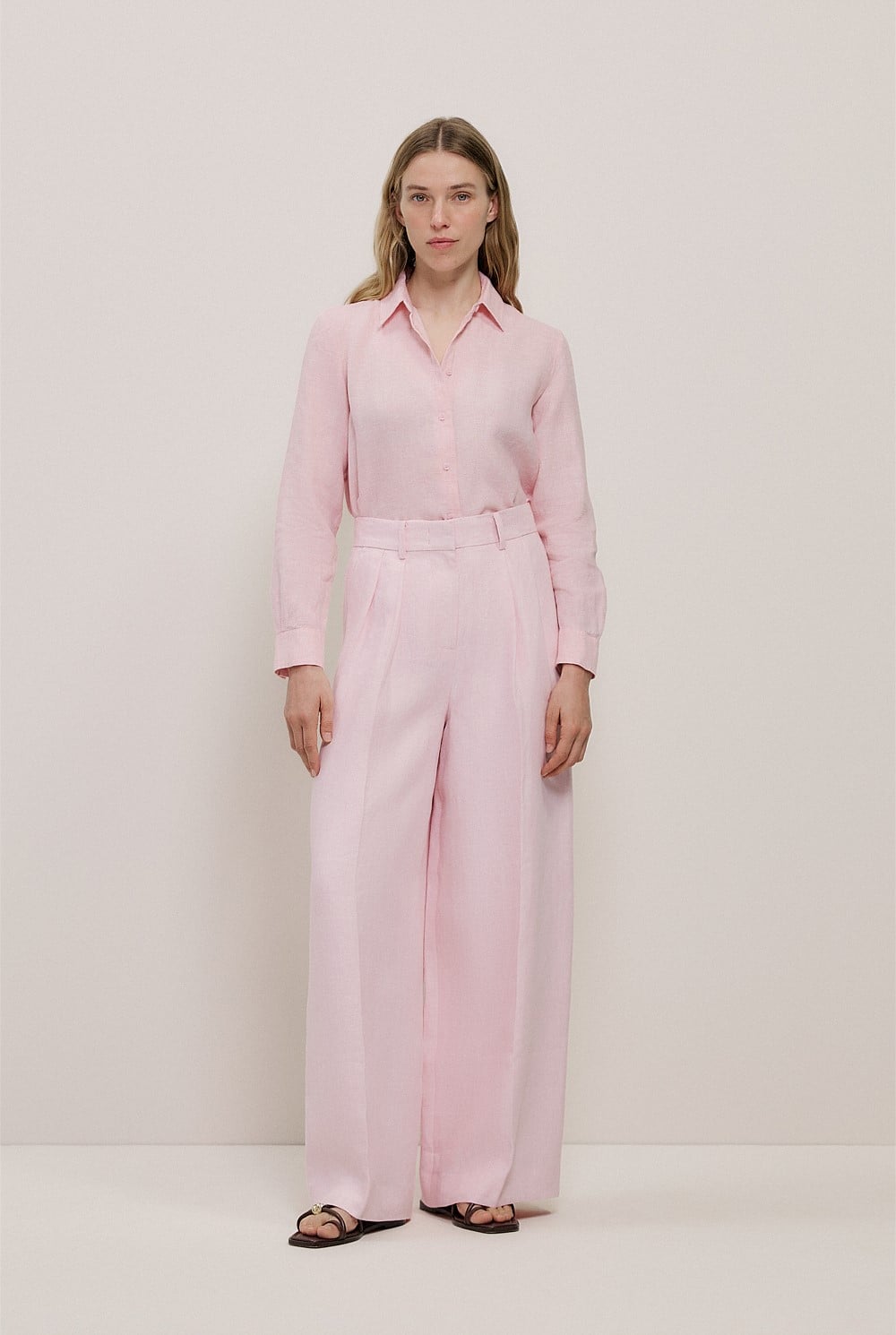 Yarn Dyed Linen Classic Shirt