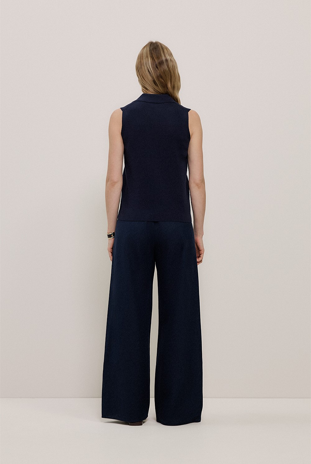 Cotton Cashmere Knit Vest