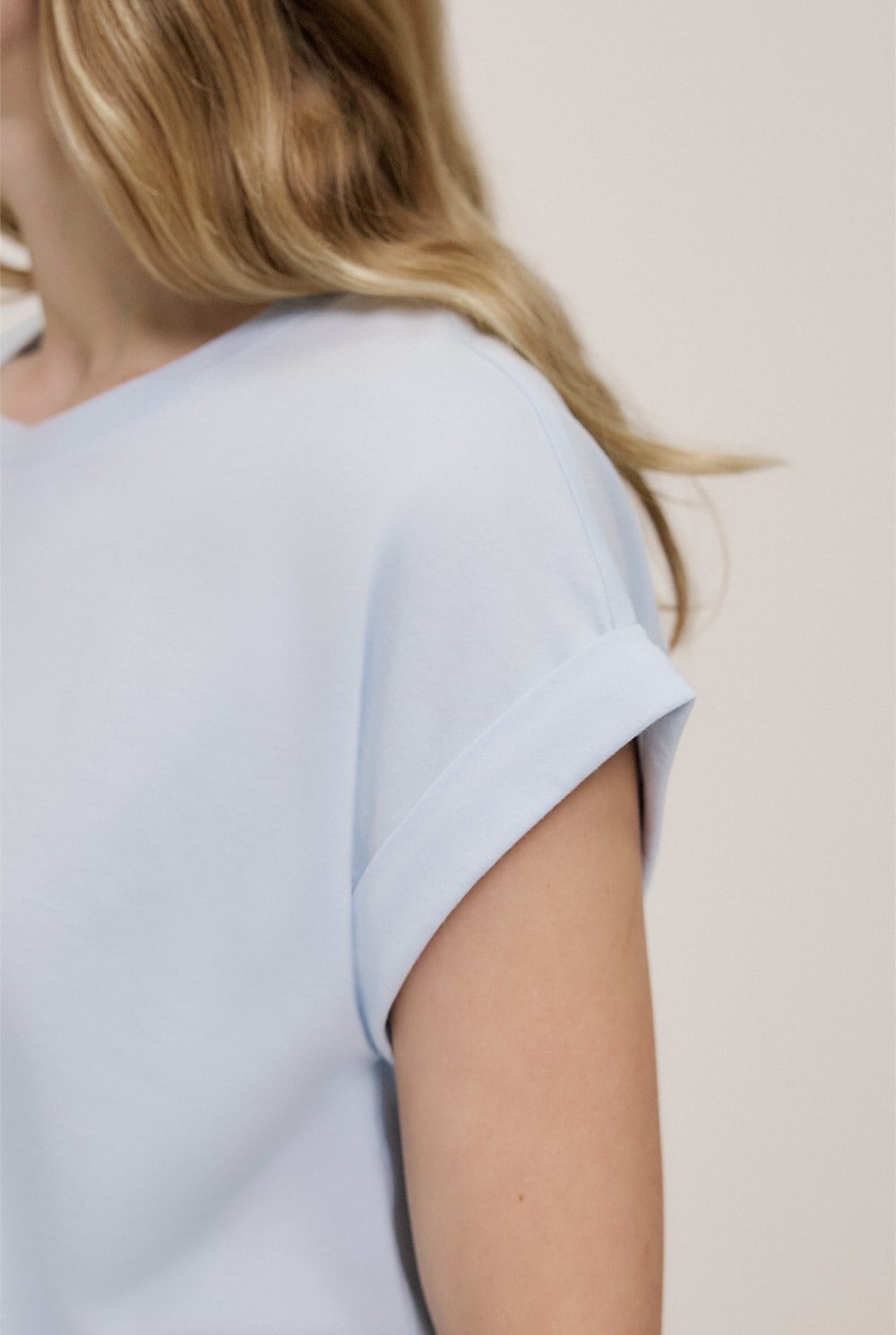 Australian Cotton Cuff Sleeve T-shirt