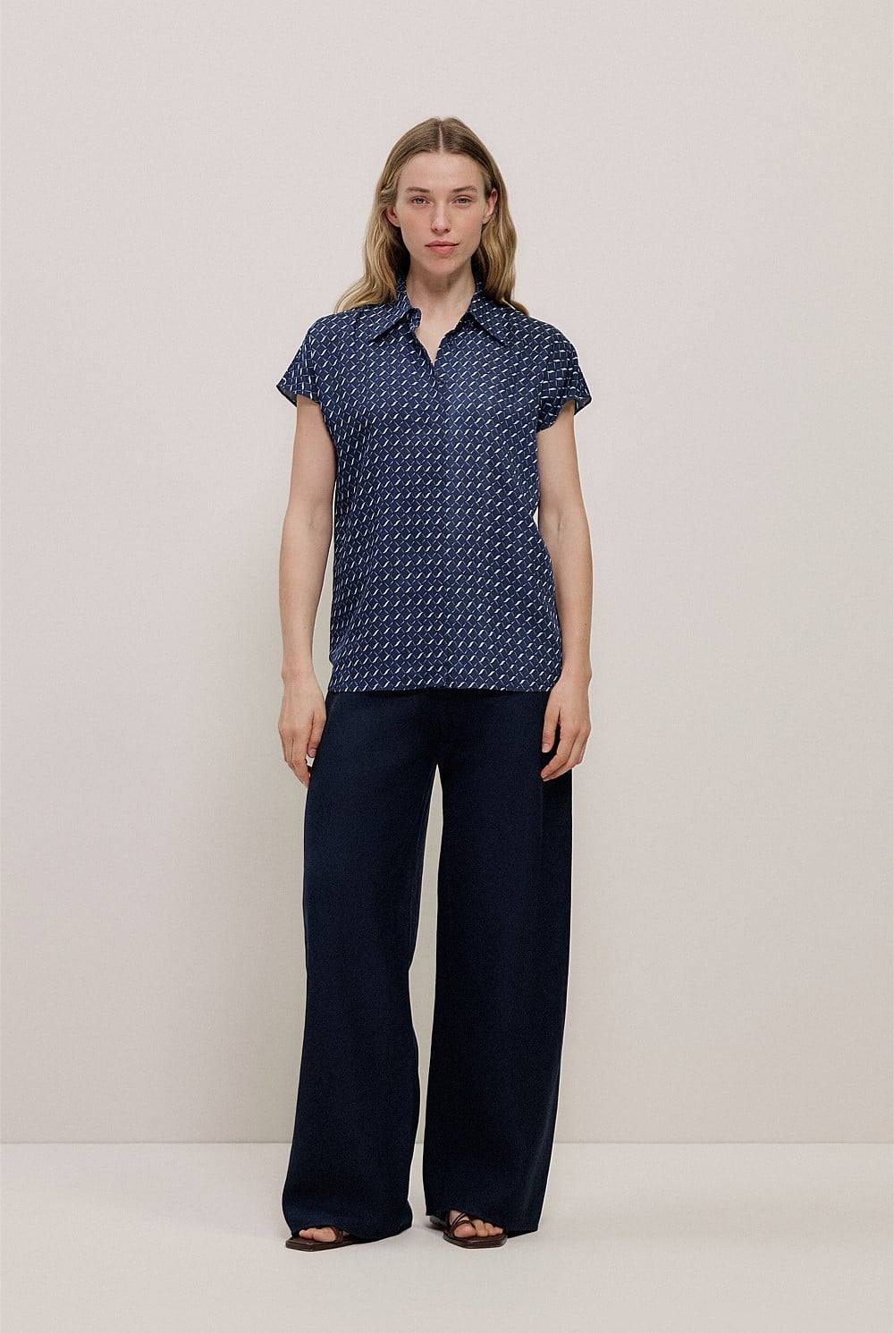 Cavelle Relaxed Cap Sleeve Shirt