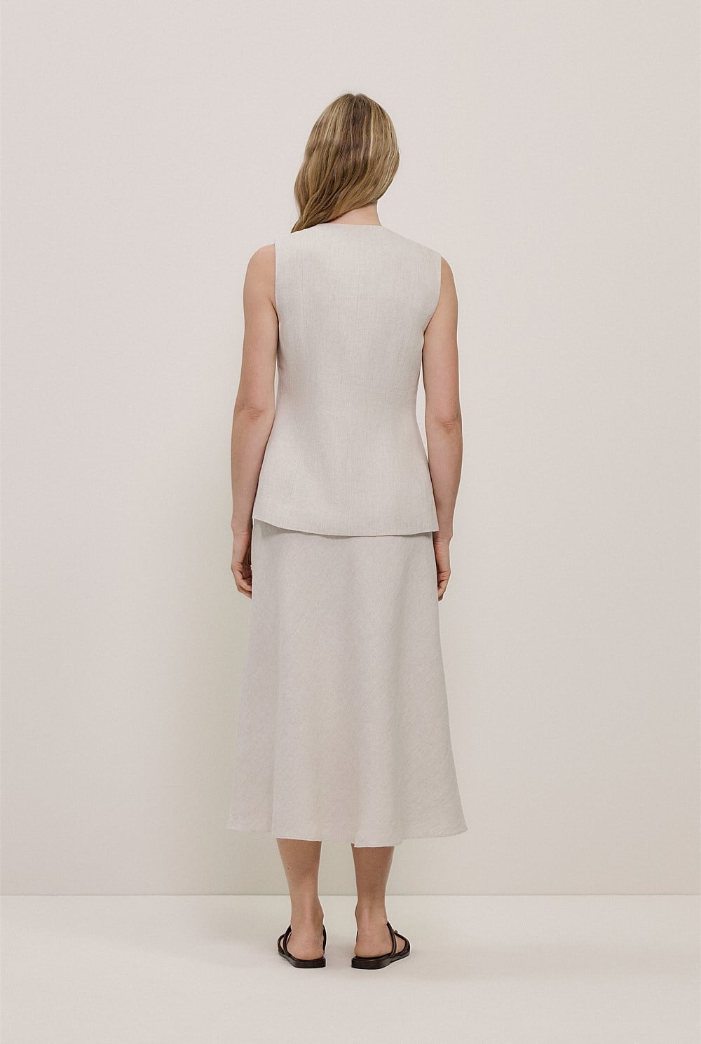 Linen Tailored Vest